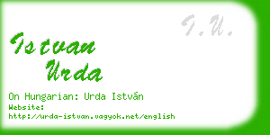 istvan urda business card